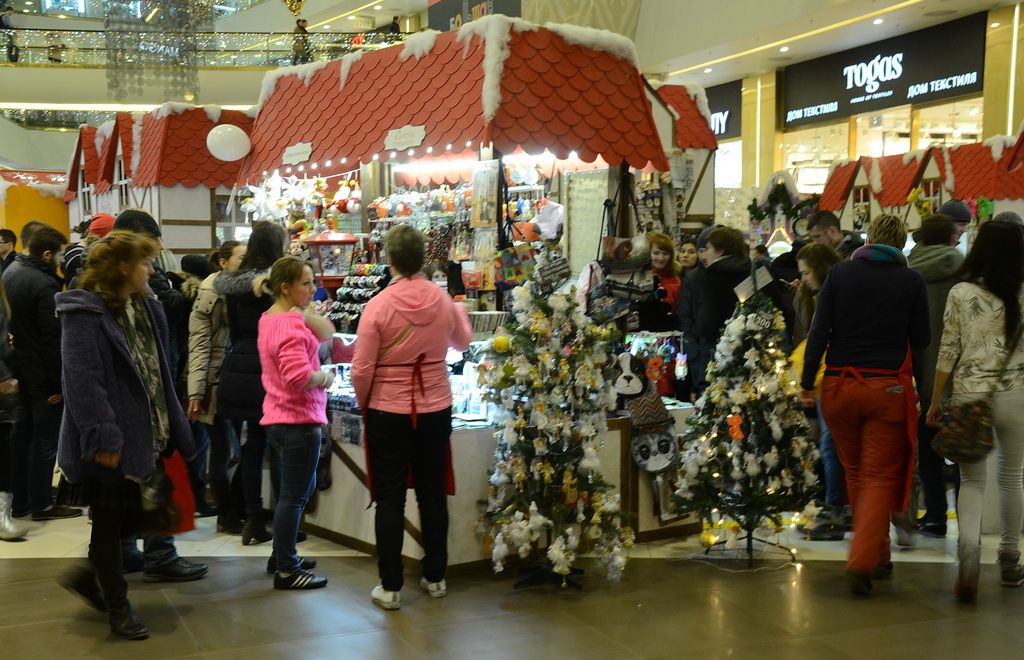 Christmas Markets In St. Petersburg, Russia