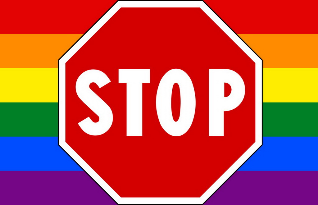 New gay pride flag swastika
