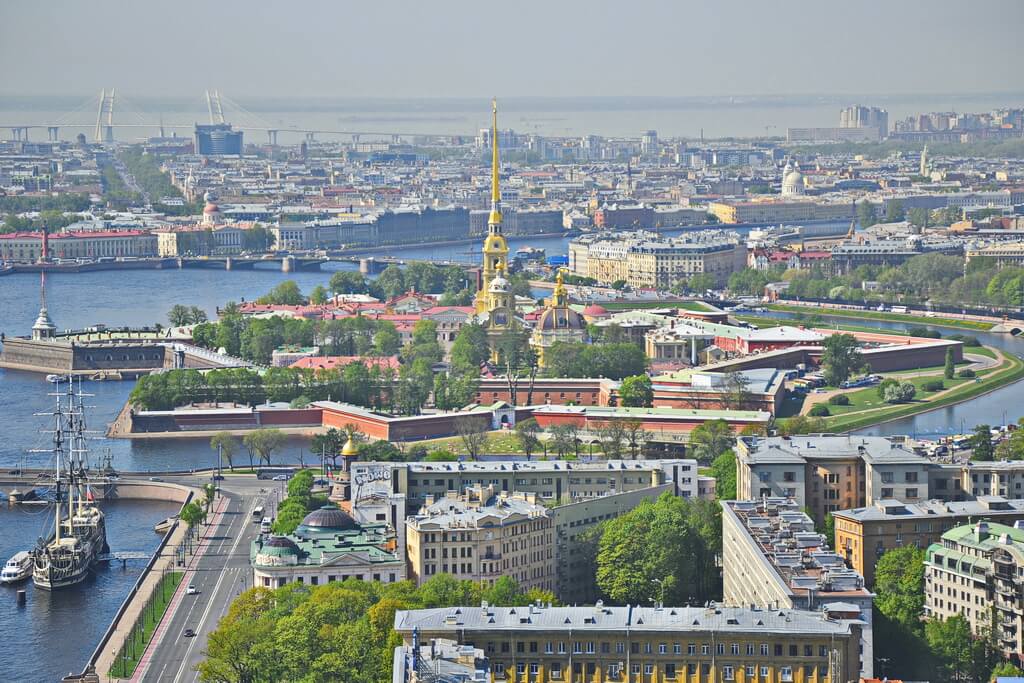 View of the Peter and Paul Fortress