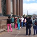 tourists in St Petersburg