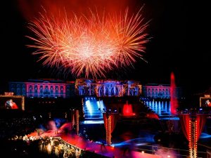 Peterhof Autumn Fountain Show