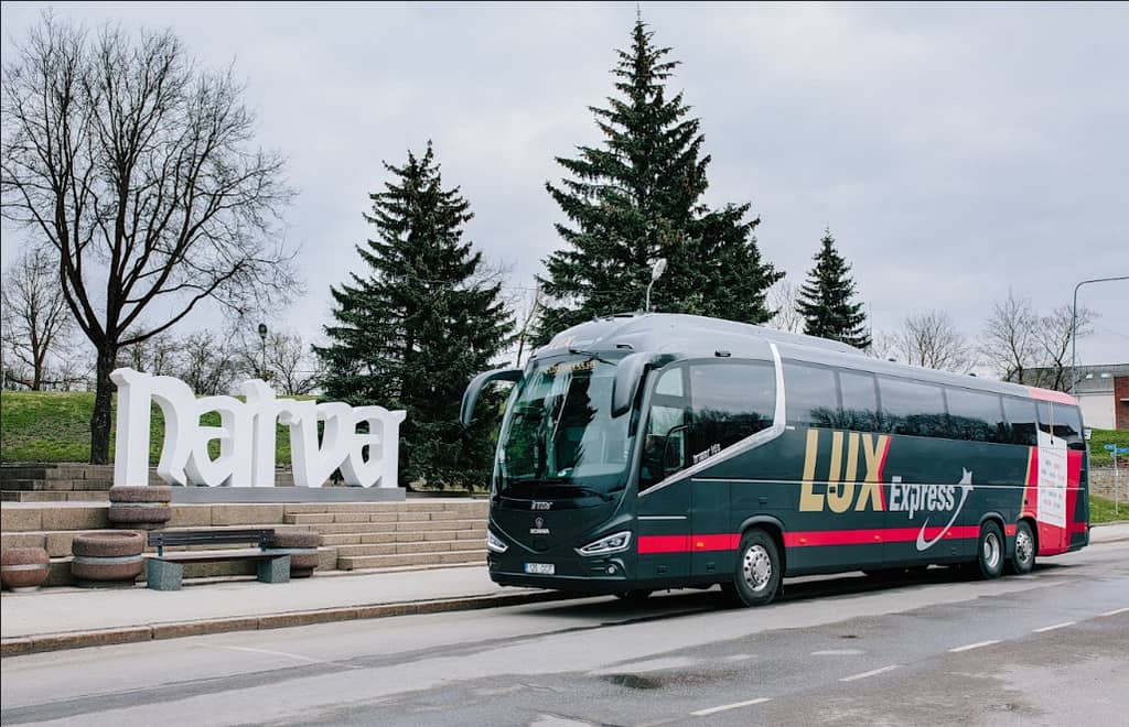 Lux Express Bus in Narva