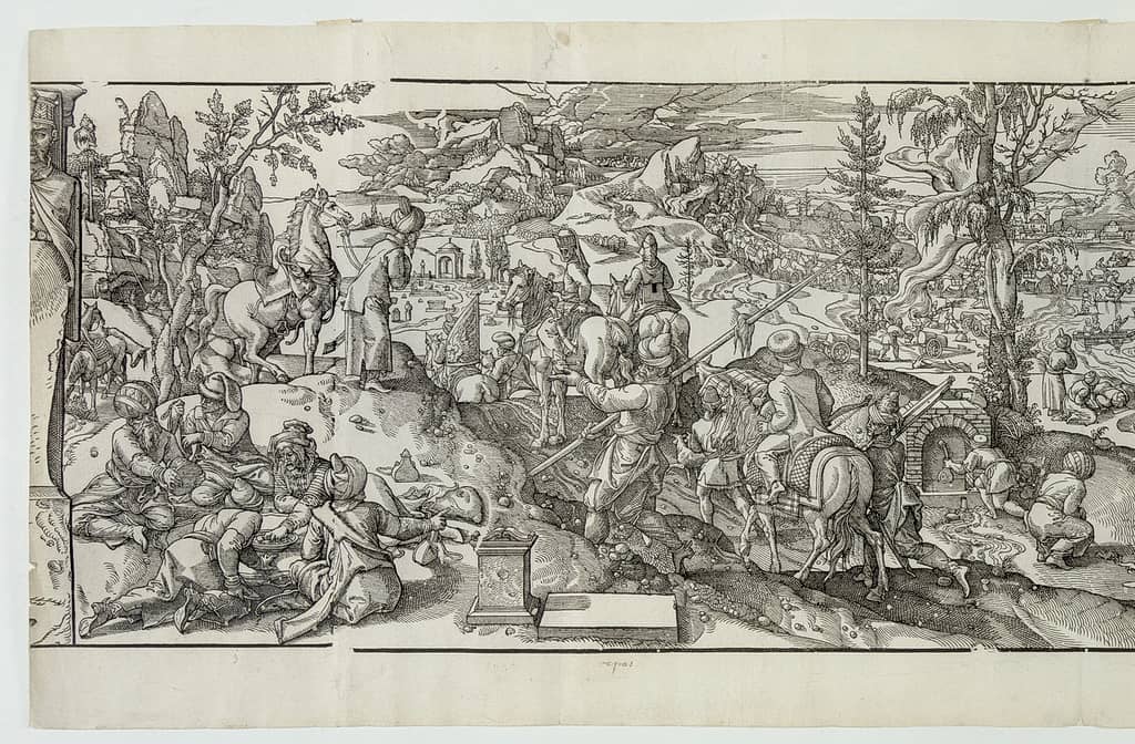 Turkish soldiers on vacation. According to the compositions of Pieter Coecke van Aelst