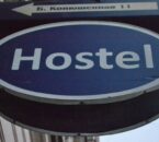 hostel sign