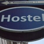 hostel sign